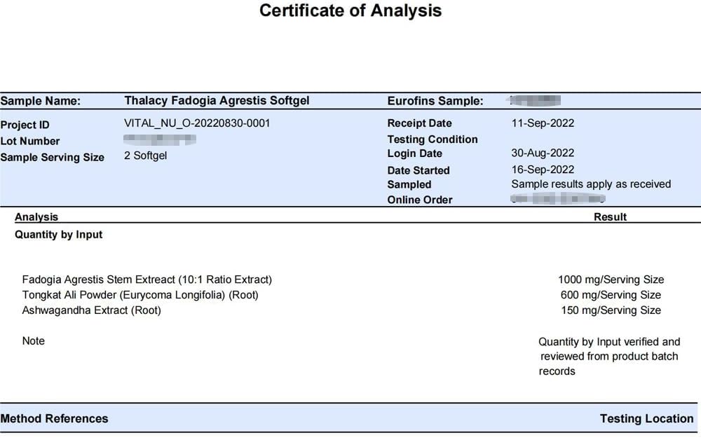 1600mg Fadogia Agrestis Tongkat Ali Supplement, Fadogia Agrestis Extract for Men with Ashwagandha - Maximum Strength, 120 Softgels 3