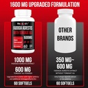 1600mg Fadogia Agrestis Tongkat Ali Supplement, Fadogia Agrestis Extract for Men with Ashwagandha - Maximum Strength, 120 Softgels 5