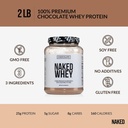 NAKED Whey Chocolate Protein Powder - Only 3 Ingredients - Grass Fed Whey Protein Powder, Organic Chocolate and Organic Coconut Sugar, No GMO, No Soy, and Gluten Free - 24 Servings 4