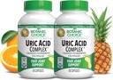 Botanic Choice Uric Acid Complex Foot Joint Support Supplement – Help Sooth Discomfort with Celery Seed and Bromelain - 2 Pack 2