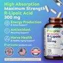 biophix R-Lipoic Acid 300 mg Stabilized 120 Veggie Capsules - with Biotin - High Potency Antioxidant Support - Non-GMO - Gluten Free - Promotes Energy 6