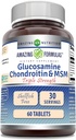 Amazing Formulas Glucosamine Chondroitin & MSM-Triple Strength Shellfish Free Tablets(Non-GMO,Gluten Free) | 60 Tablets 2
