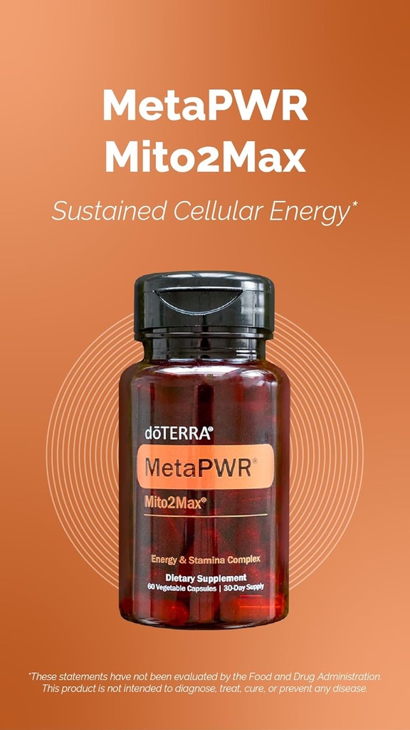 doTERRA MetaPWR Mito2Max Energy Supplement - 60 Capsules 4