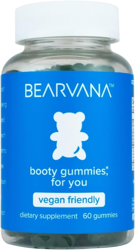 BEARVANA Peach Support Gummies for Women | Herbal Supplement with 9 Botanicals Including Maca Root, Fenugreek & Ginger | Essential Vitamins | Berry Flavor | 60 Gummies 2