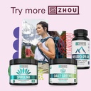 Zhou Spirulina Powder - Blue Green Spirulina Superfood for Women & Men with Vegan Protein, Chlorophyll & Phycocyanin for Smooth Energy & Longevity, Drink Mix for Smoothies - 6 oz Jar (48 Servings) 6