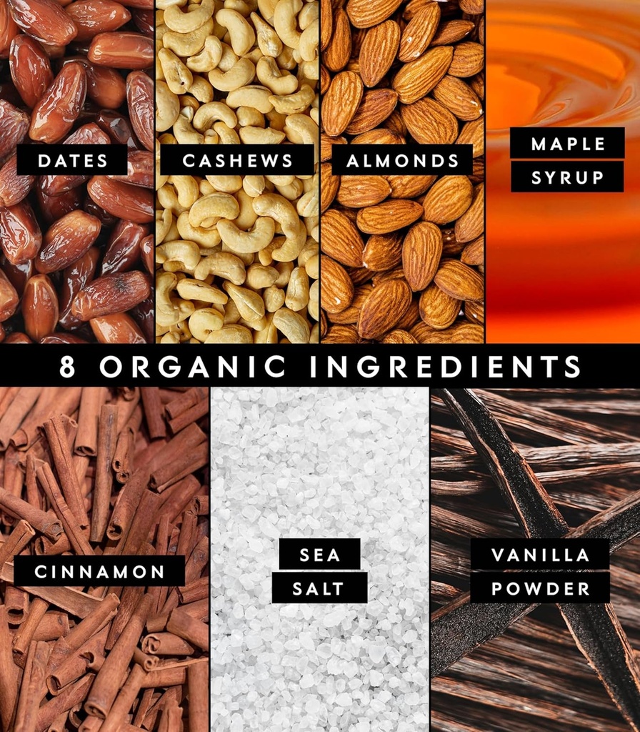 Truvani Plant Based Snack Bars | Snickerdoodle 12 Pack | 5g Protein | USDA Organic and Vegan | The Only Bar | Dairy, Soy, and Gluten Free | Individually Wrapped 4