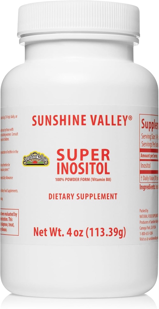 Sunshine Valley® Super Inositol, Vitamin B8 Powdered Dietary Supplement, Natural & PCOS Fertility Supplement, Hormonal Balance & Healthy Ovarian Function Support - 35oz 6