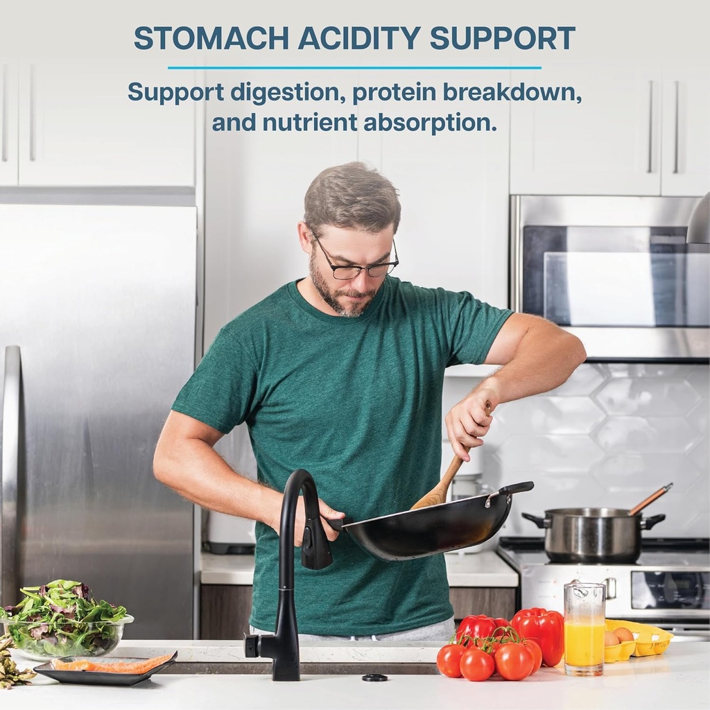 Revive MD Betaine HCL with Pepsin Digestive Enzymes, 180 Vegetarian Capsules - Betaine Hydrochloride Supplement Supports Healthy Digestion & Nutrient Absorption - Helps with Stomach Acid Levels 5