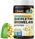BIO KRAUTER Quercetin with Bromelain Gummies - 1000 mg Mix - 60 Vegan Chews - Quercetin Gummies - Vegan Immune Support - Source of Antioxidants - Gelatine-Free Formula 2