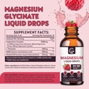 (2 Pack) Magnesium Glycinate Liquid Drops | 1000mg Liquid Magnesium Complex with D3, L-Thea & GABA for Energy, Sleep, Nerve and Heart Health, High Absorption, Raspberry Flavor 3