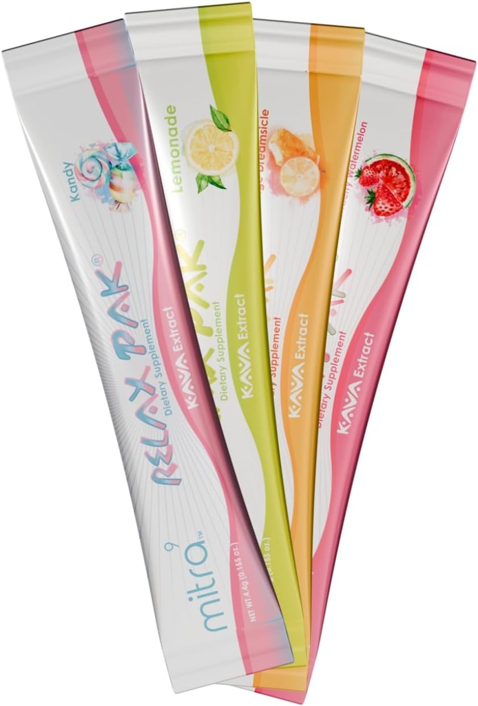 Mitra9 Kava Powder RelaxPak - Variety Pack Kava Extract Powder Packets | Mood Enhancer | Plant Based | Promotes Natural Calm & Clarity | Easy Open Single-Serving Stick (30) 6