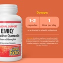 Natural Factors Bioactive Quercetin EMIQ - Immunity Support Supplement with Vitamin C - Quercetin for Upper Respiratory & Heart Health - 60 Vegetarian Capsules (60 Servings) 4