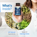 Nested Naturals Luna Sleep Supplement, Melatonin Free, Non-Habit Forming Herbal Sleep Supplement, Adult Bedtime Support, Help Sleeping w/Chamomile, Valerian, L-Theanine, 60 Vegan Capsules 5