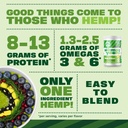 Manitoba Harvest Hemp Yeah Organic Max Fiber Protein Powder, Vanilla, 16oz, with 10g of Fiber, 9g Protein and 1.9g Omegas 3&6 per Serving, Preservative Free, Non-GMO, Packaging May Vary 4