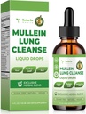 Mullein Drops for Lungs with Licorice, Marshmallow Root, Chlorophyll, 4 FL.OZ Sugar Free Mullein Drops for Lung Detox, Respiratory & Immune Wellness, Lung & Bronchial Cleanse for Smokers, No Alcohol 3
