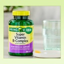 Sprin Val-Ley Super Vitamin B-Complex Tablets Dietary Supplement Value Size, 250 Count (Over 8 Months Supply) + Exclusive Vtmx Vitamin Guide (2 Items) 6