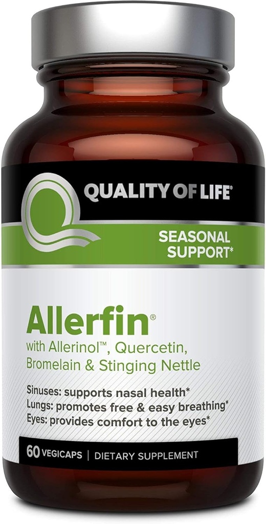 Quality of Life Immune Health Bundle - Featuring Kinoko Platinum AHCC 750mg and Allerfin 6