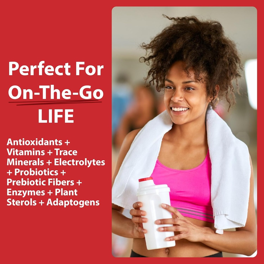 MacroLife Naturals Miracle Reds Superfood Supplement Powder Antioxidants Polyphenols Enzymes Probiotics - Raw Non-GMO Organic Vegan Gluten & Dairy Free (30 Servings) 6