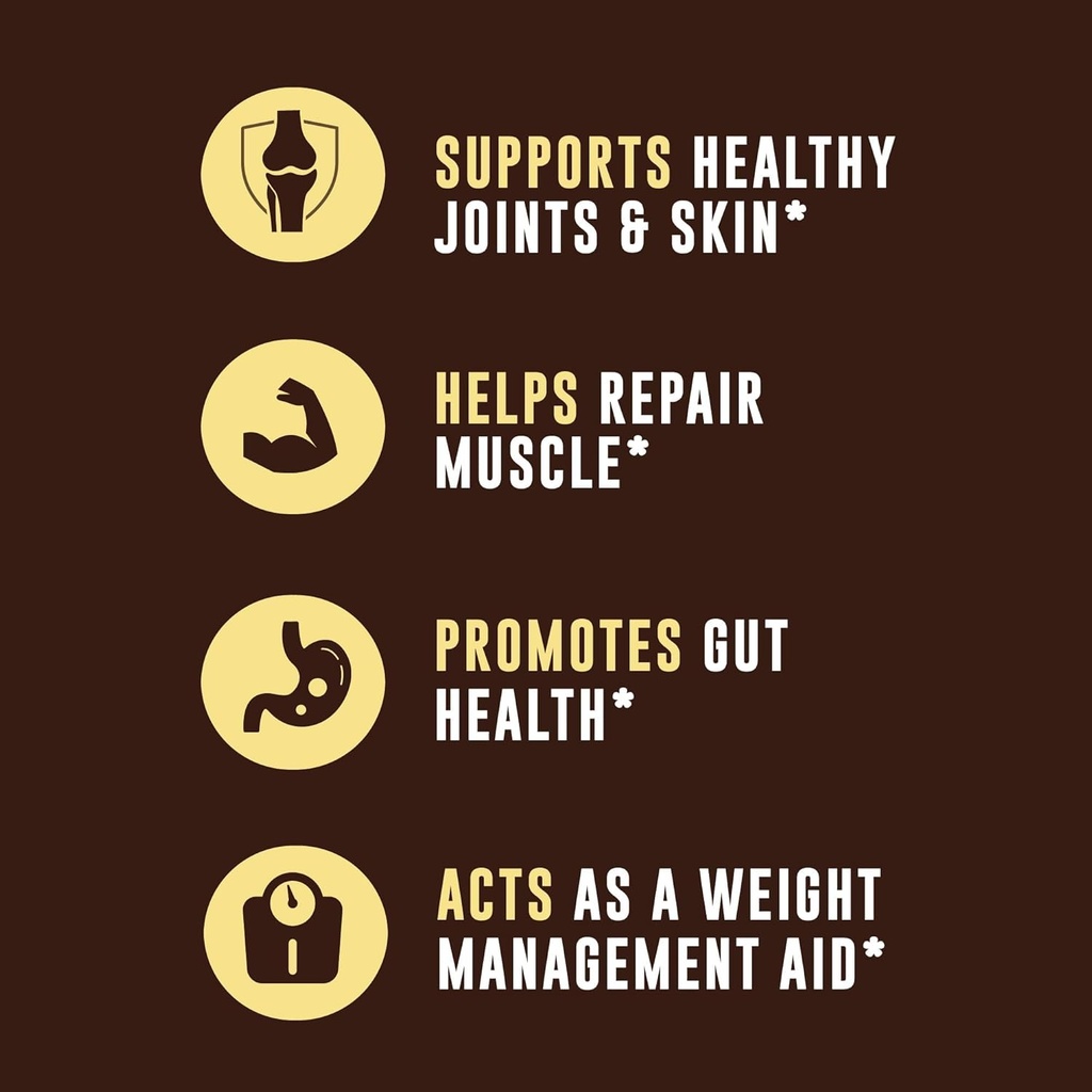 32oz Vanilla Bone Broth Protein Powder From Grass Fed Beef - Non-GMO Ingredients, Gut-Friendly, Low Carb Dairy Free Protein Powder - Natural Collagen Source For Joint Support - Keto Friendly 4