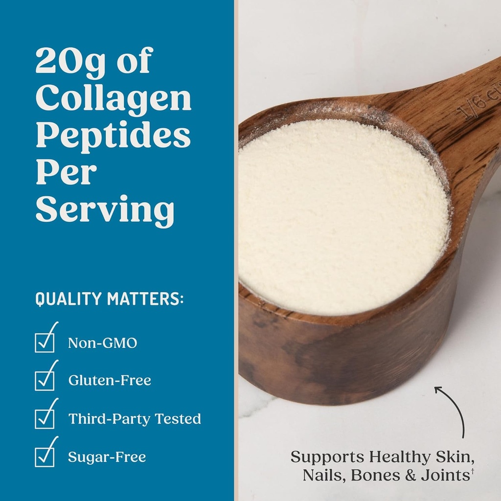 Bulletproof Vanilla Collagen Peptides Powder with MCT Oil, 17.6 Ounces, Grass-Fed Collagen Protein for Skin, Bones and Joints 6