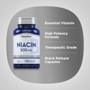 Piping Rock Niacin 500mg Flush | 120 Capsules | Non-GMO and Gluten Free Supplement 5