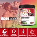 Evlution EVL BCAAs Amino Acids Powder - BCAA Powder Post Workout Recovery Drink and Stim Free Pre Workout Energy - 5g Branched Chain Amino Acids Supplement for Men - Cherry Limeade 6