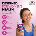 Cancer Sciences Organic Multivitamin for Women - Mushroom Supplement Extract - Hormonal & Immune Support Vitamins - 1,500mg Non-GMO Wellness Mushroom Complex with 40% Beta-Glucans,120 Capsules 3