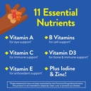 L’il Critters Gummy Vites No Sugar Added Daily Gummy Multivitamin for Ages 2+ Toddlers & Kids, Vitamin C, D3 for Immune, Strawberry and Orange Flavors, 100 Gummies 4