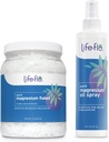 Life-flo Pure Magnesium Oil Spray 8oz and Magnesium Flakes for Bath 44oz - Magnesium Chloride from The Zechstein Seabed - Relief and Relaxation Bundle - Soothes Muscles and Joints - 60-Day Guarantee 2