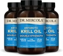 Dr. Mercola Antarctic Krill Oil Double Strength - 2,000 mg - Omega-3 Supplement with EPA & DHA - Supports Brain, Heart, Joint & Immune Health - GMO-Free & Gluten-Free - 270 Capsules (90 Servings) 2