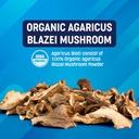 Agaricus Bio 600 mg, Natural Killer Cell Activity -USA-Grown Organic Agaricus Blazei Murill Mushroom for Immune Support, Liver & Cellular Health, High Beta Glucan Supplements, 60 Caps 6