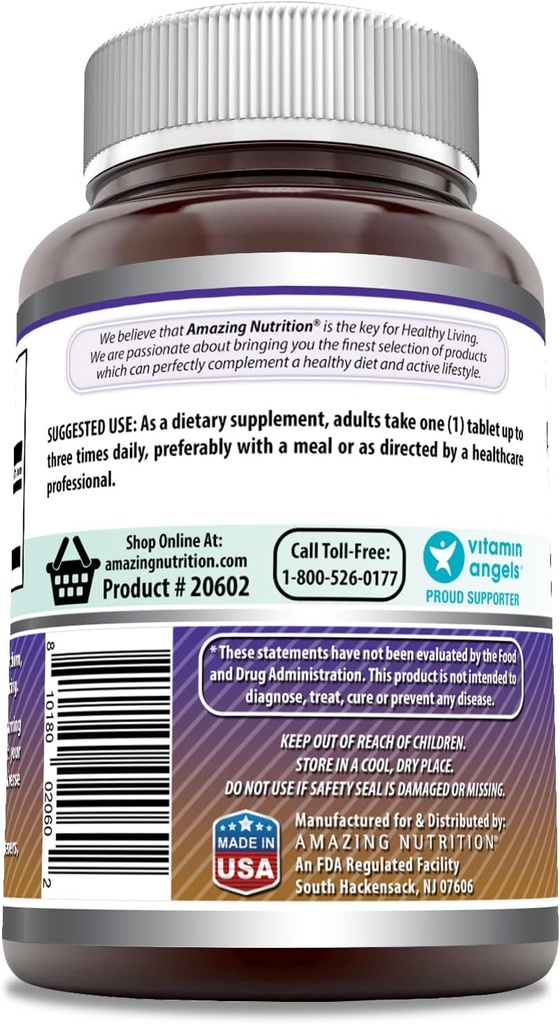 Amazing Formulas L-Arginine Supplement | 1000 Mg Per Serving | Tablets | Amino Acid Supplement for Women & Men | Non-GMO | Gluten Free | Made in USA (1 Pack | 120 Count) 3