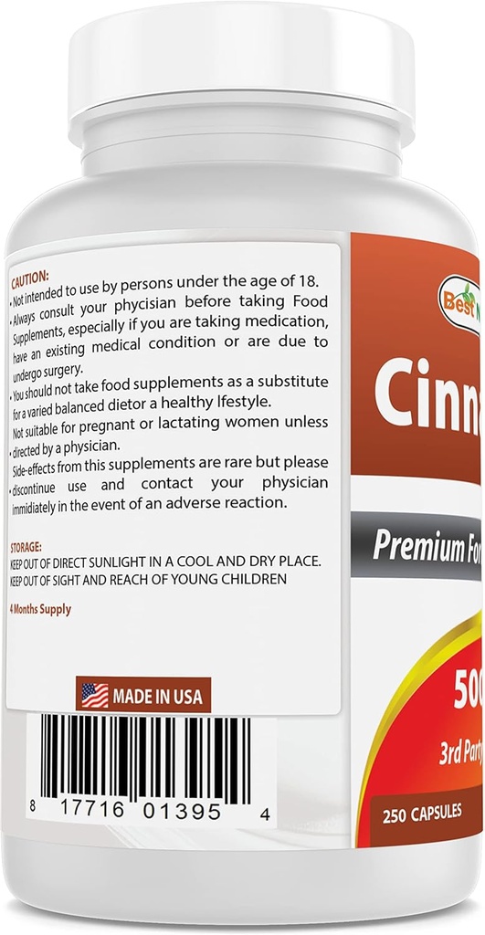 Best Naturals Cinnamon 500 mg & Magnesium Oxide 500 mg 5