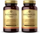 Solgar B-Complex 100" - 100 Vegetable Capsules, Pack of 2 - Energy Metabolism, Nervous System Support - Non-GMO, Vegan, Gluten Free - 200 Total Servings 2