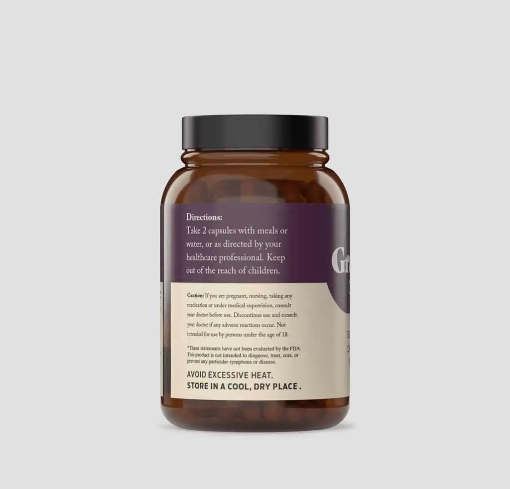 USDA Organic Grape Seed Capsules, 520MG, Supports Circulation & Cholesterol Levels 3