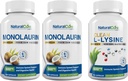 Natural Cure Labs Bundle: Monolaurin 600mg 2 Pack + Clean L-Lysine 2