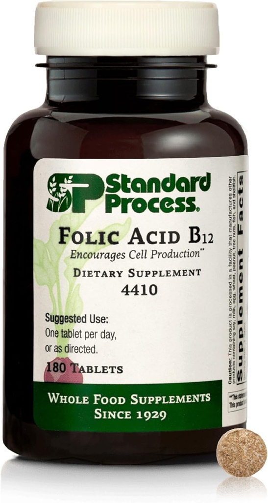 Standard Process Inc. Folic Acid B12-180 Tablets 2