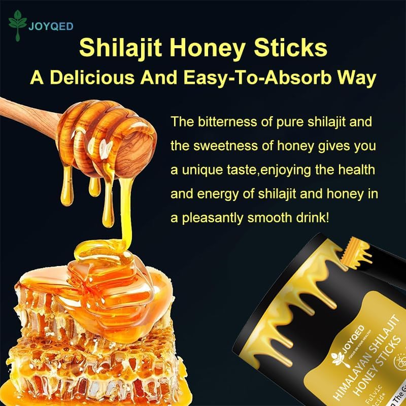 Pure Himalayan Shilajit Sticks with Natural Honey & Saffron, Easy to Consume,Shilajit Sticks for Energy Support, Vitality,Immune,85+ Trace Minerals, Fulvic Acid for Men & Women- 30 Sticks (1) 3
