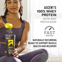 Ascent 100% Whey Protein Powder - Post Workout Whey Protein Isolate, Zero Artificial Flavors & Sweeteners, Gluten Free, 5.5g BCAA, 2.6g Leucine, Military Exclusive, Mocha Cold Brew 1.7 lb 6