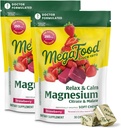 MegaFood Relax + Calm Magnesium Supplement - Soft Chews with Magnesium Citrate & Malate for Heart Health, Muscle Tension & More - Vegetarian - Strawberry Flavor - 30 Chews per Pack (2 Pack) 2