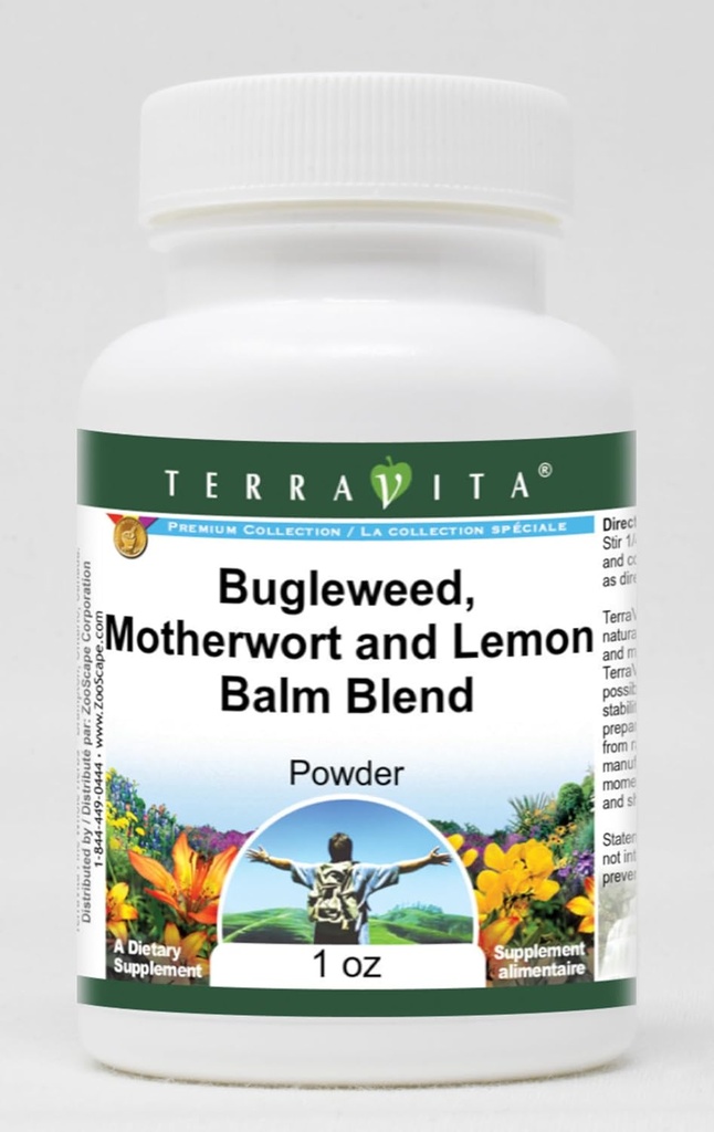 Thyroid Support Powder - Bugleweed, Motherwort and Lemon Balm (1 oz, ZIN: 511180) 2
