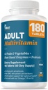 Dr. Tobias Adult Multivitamin for Women & Men, Immune Supporting Vitamins from 42 Fruits, Vegetables, Plus Probiotics, Vegan Multivitamins for Men & Women, Non-GMO, 180 Tablets, 60 Servings 2