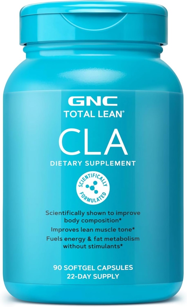 GNC Total Lean CLA | Improves Body Composition & Lean Muscle Tone, Fuels Fat Metabolism & Energy Without Stimulants | Gluten Free | 90 Softgels 2