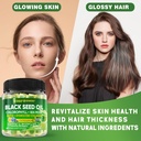 Black Seed Oil Gummies, Chlorophyll & Sea Moss Supplement 500mg, Biotin 500mcg with Hydrolyzed Collagen for Skin, Hair & Nails, Vit E, C, Zinc for Overall Health, Organic Cold Pressed, High Absorption 6