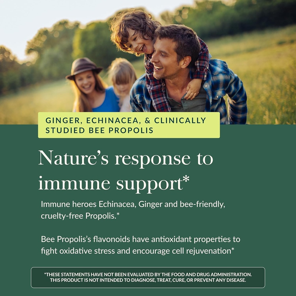 Gaia Herbs Organic Immune Rapid Defense Gummies - Supports Immunity - with Propolis, Ginger, and Echinacea - 60 Vegan Gummies (30-Day Supply) 6