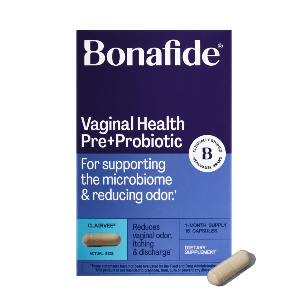 Bonafide Clairvee Vaginal Probiotic for Relief from Odor, Itching & Discharge, 1-Month Supply (15 Capsules) 2