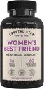 Crystal Star Women's Best Friend (60 Capsules) - Herbal Menstrual Relief Supplement for Help with Cramps & Bloating – Dong Quai, Cramp Bark, Hawthorne & Red Raspberry – Non-GMO 2