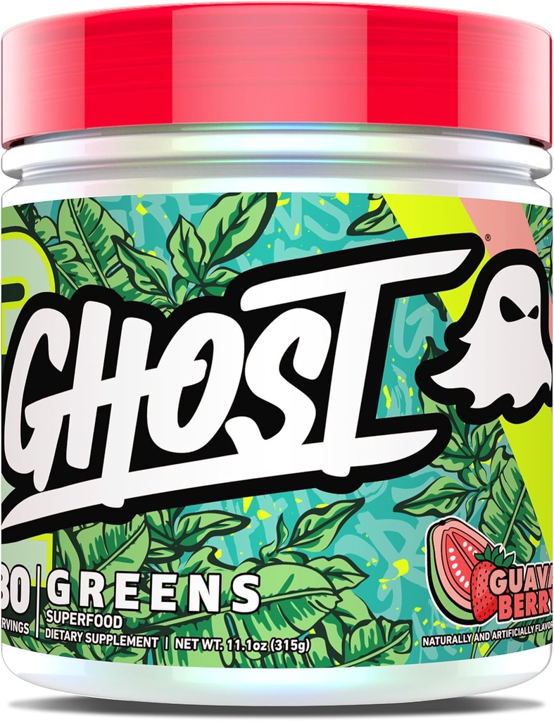 GHOST Greens Superfood Powder, Old School Apple - 30 Servings - 19 Super Greens & Reds, Fruits, Vegetables, Spirulina, & Chlorella, Prebiotics, 10 Billion CFU Probiotic & Digestive Enzymes - Soy-Free 6