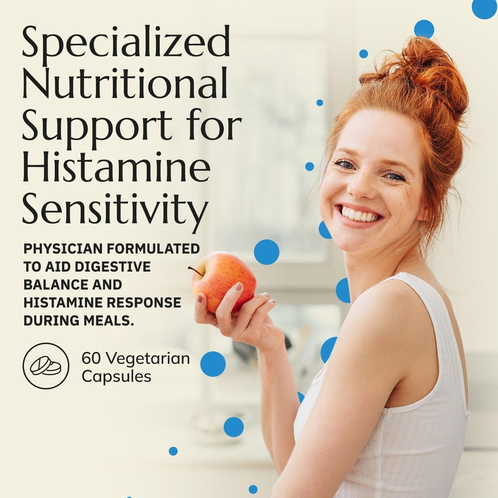Gut Histamine Support - Histamine Blocker with Vitamin C, Quercetin & Bromelain – Immune Support Supplement to Promote Histamine Breakdown & Digestive Comfort - Helps Ease Meal- Related Discomfort 4