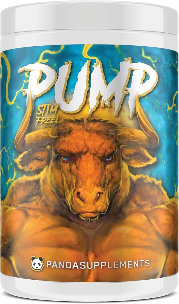 Underground Bio Labs Panda Supps Pump, Pre-Workout, No-Clump Formula w/10G L-Citrulline Malate, Alpha GPC, Lions Mane,CognatiQ™,VasoDrive-AP® 40 Scoops (Rainbow Dragonfruit) 3